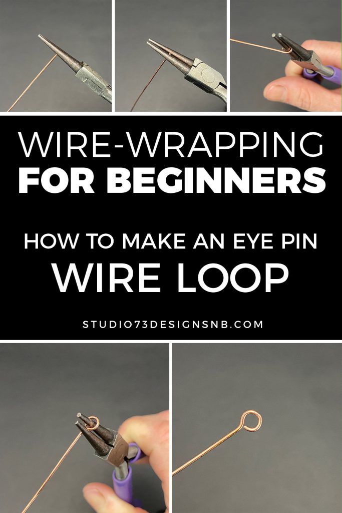 How to Make an eye pin wire loop - wire-wrapping for beginners