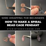 How to make spiral bead cage pendant