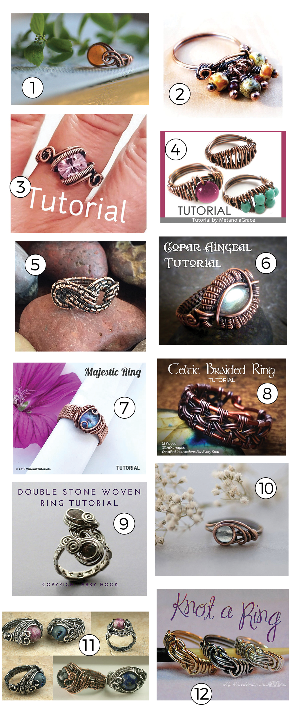 waterstof Herhaal Auto Wire-Wrapped Ring Tutorials - How to Wire-Wrap Rings | Studio 73 Designs