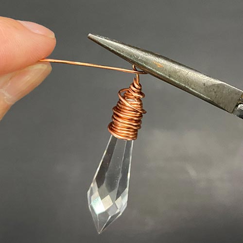 How to wrap a briolette: Wire-Wrapped Swarovski Crystal Pendant Tutorial