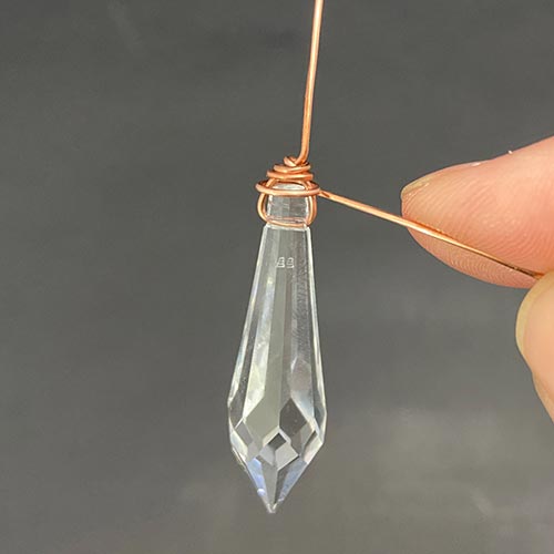 How to wrap a briolette: Wire-Wrapped Swarovski Crystal Pendant Tutorial
