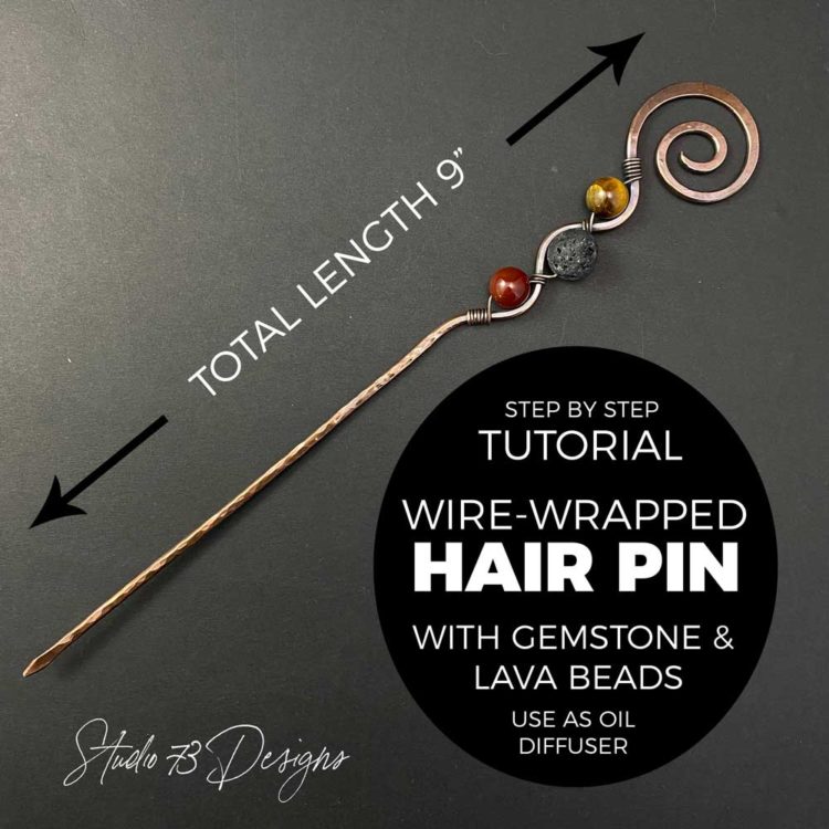 Wire Wrapped Hair Pin Tutorial