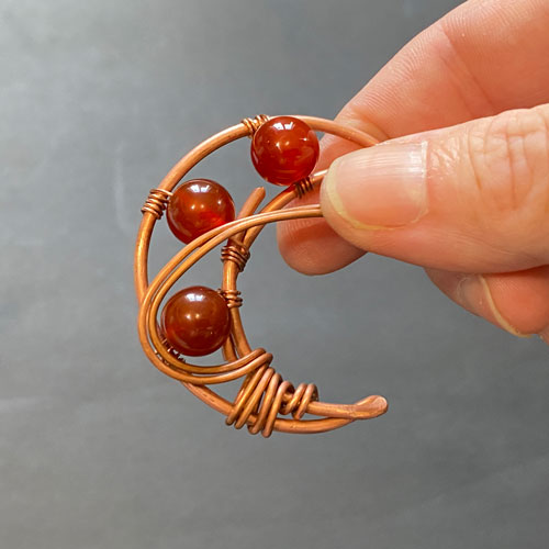 Wire Wrapping Tutorial Wire-Wrapped Crescent Moon Pendant Tutorial