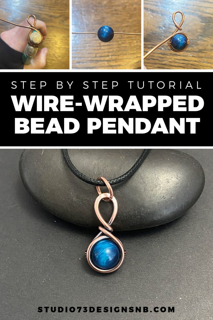 Wire-Wrapping Tutorial for Beginners: Simple Bead Pendant | Studio 73 ...