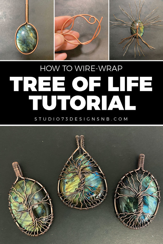 How to wire wrap a tree of life pendant