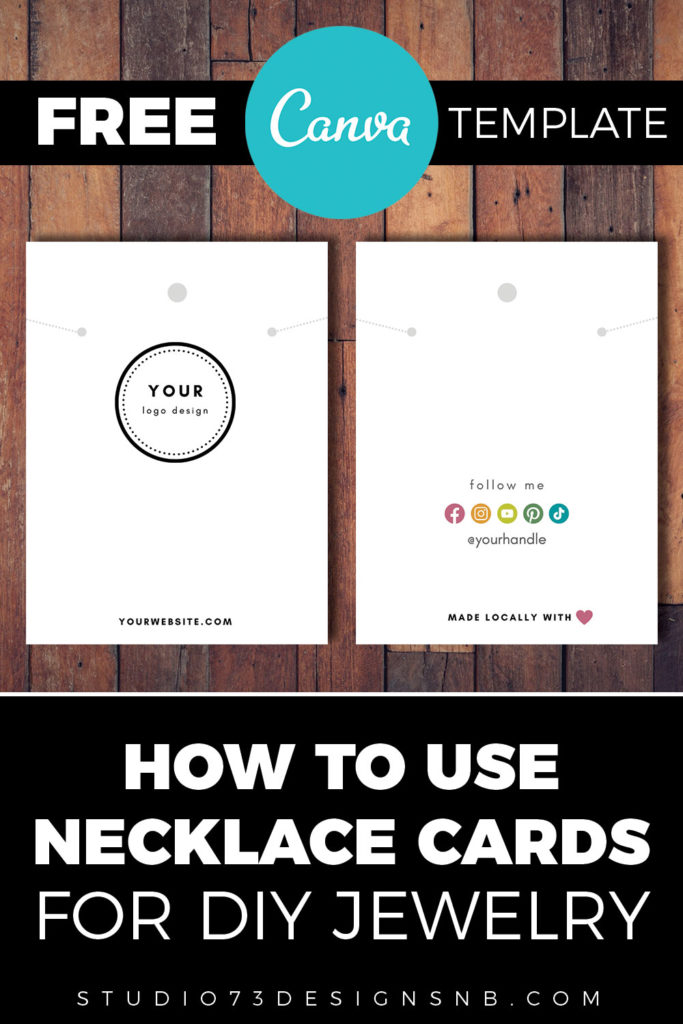 Necklace Card Template Free Printable