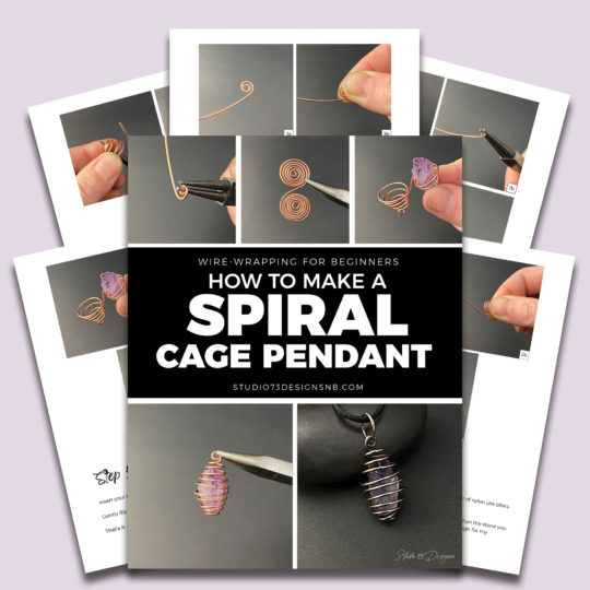 How to make a spiral cage pendant