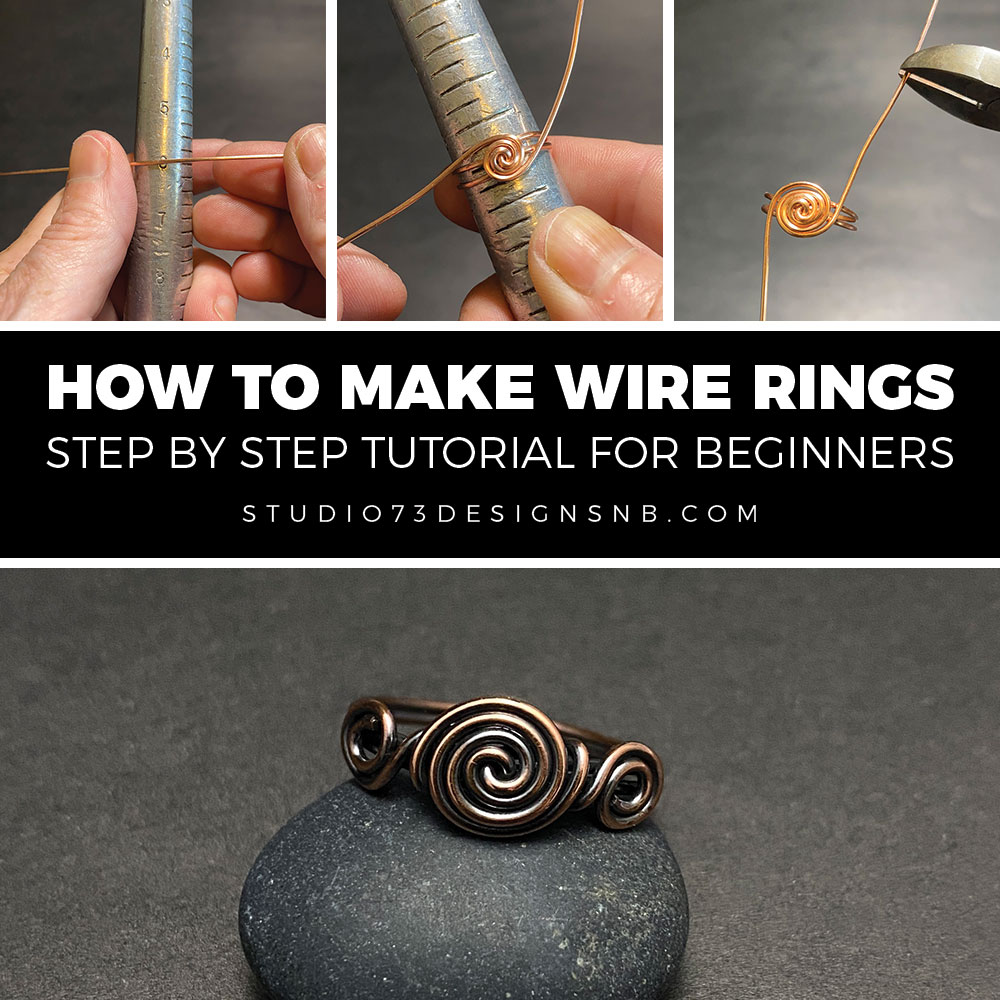 Trunk bibliotheek gouden winkel How to Make Wire Rings [EASY DIY Wire Ring Design] | Studio 73 Designs