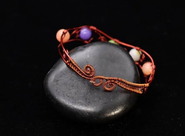Wire-Wrapping Bracelet With Beads Tutorial