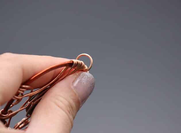 Wire-wrapping Circular Artisan Brown Gemstone Pendant Tutorial 146