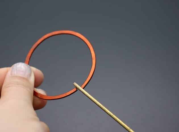 Wire-wrapping Circular Artisan Brown Gemstone Pendant Tutorial 17