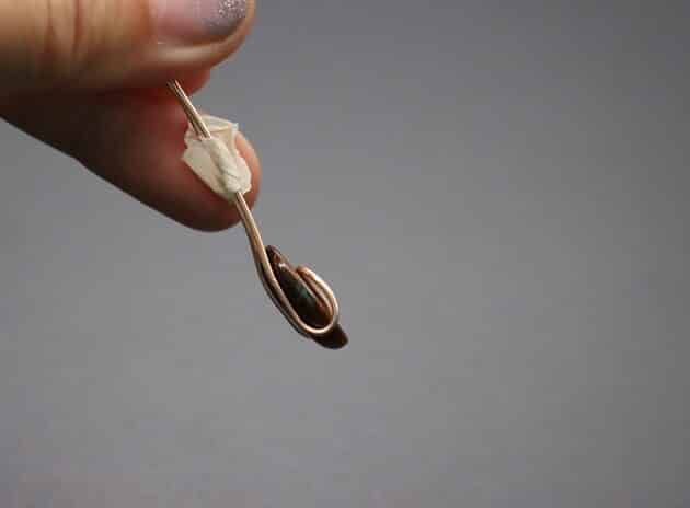 Wire-wrapping Circular Artisan Brown Gemstone Pendant Tutorial 25
