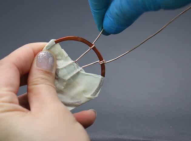 Wire-wrapping Circular Artisan Brown Gemstone Pendant Tutorial 41