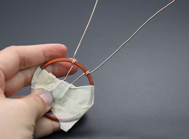 Wire-wrapping Circular Artisan Brown Gemstone Pendant Tutorial 42