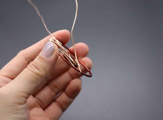 Wire-wrapping Circular Artisan Brown Gemstone Pendant Tutorial 66