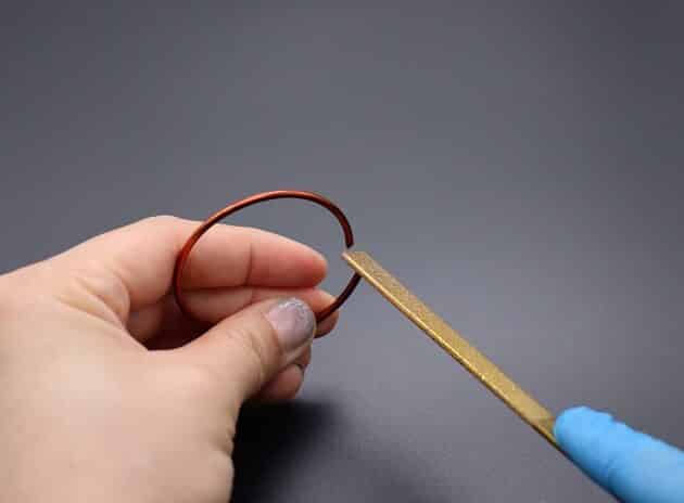Wire-wrapping Circular Artisan Brown Gemstone Pendant Tutorial 8