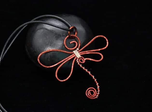 Wire-Wrapping Creative Dragonfly Pendant Tutorial 0