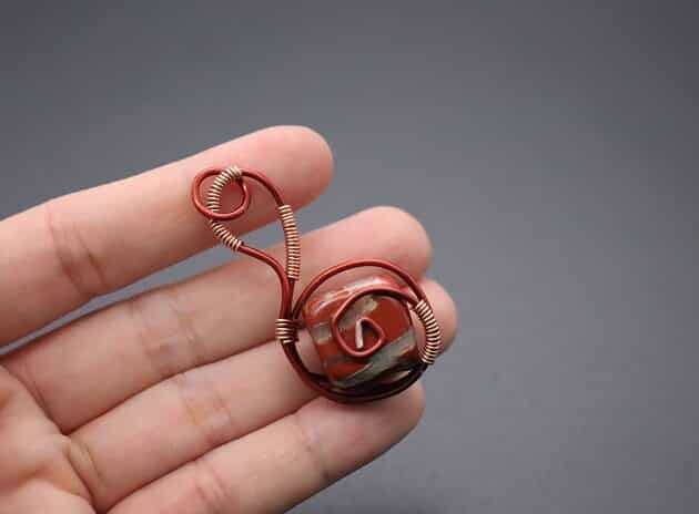 Wire-Wrapping Cube Stone With Unique Cage Pendant Tutorial 55