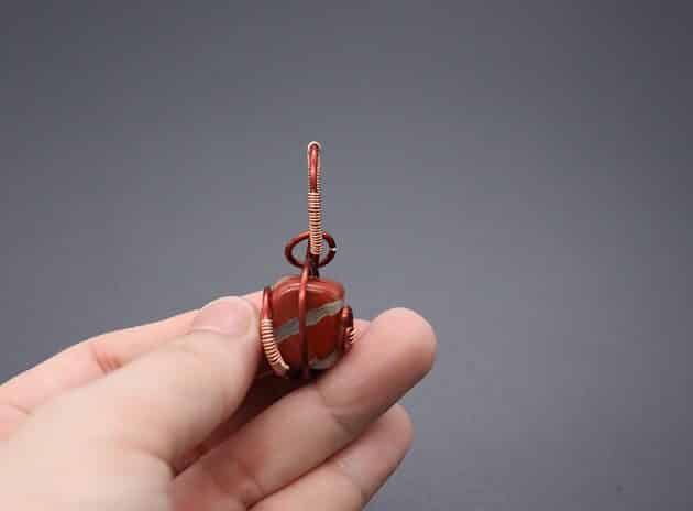 Wire-Wrapping Cube Stone With Unique Cage Pendant Tutorial 57