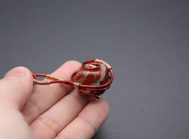 Wire-Wrapping Cube Stone With Unique Cage Pendant Tutorial 58
