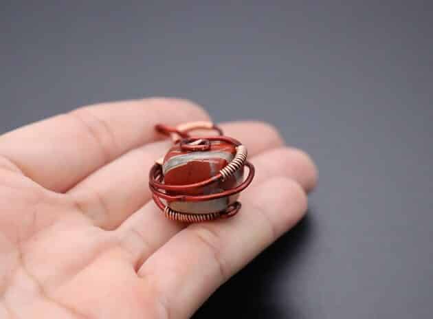 Wire-Wrapping Cube Stone With Unique Cage Pendant Tutorial 59