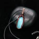 Wire-Wrapping Radiant Oval Turquoise Stone Pendant Tutorial 0