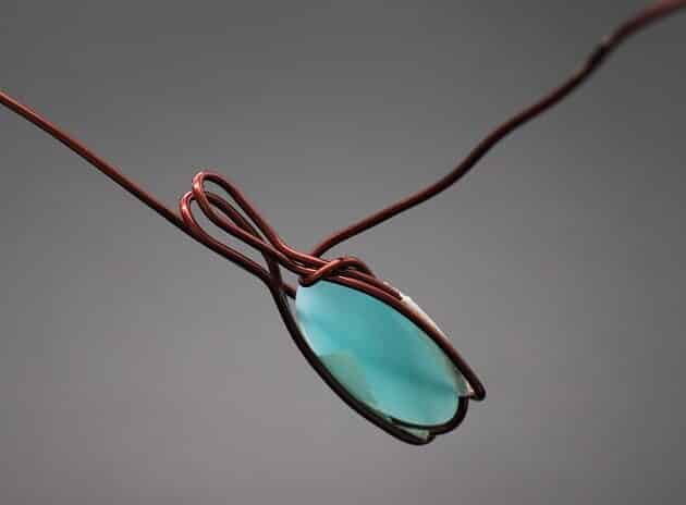 Wire-Wrapping Radiant Oval Turquoise Stone Pendant Tutorial 31