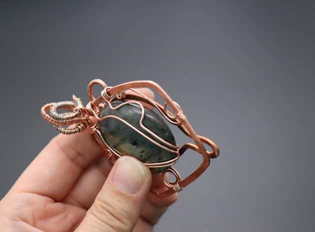 Wire Wrapping Exquisite Oval Labradorite Cabochon Statement Pendant Tutorial 176