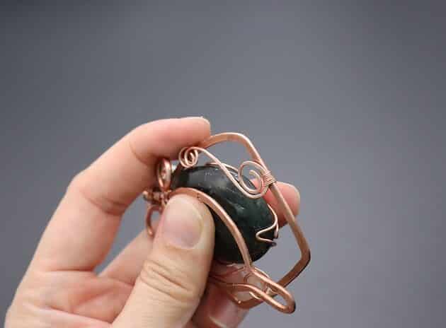 Wire Wrapping Exquisite Oval Labradorite Cabochon Statement Pendant Tutorial 177