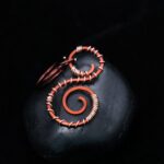Wire-Wrapping Double Hammered Spiral With Coils Keychain Tutorial 0