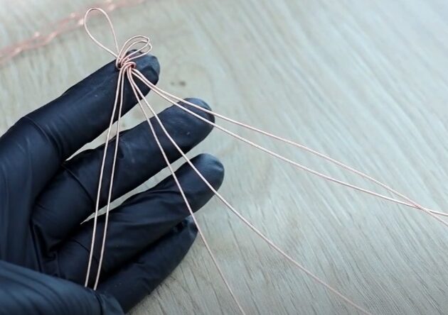 How To Make Wire Braid Wire-Wrapping 9