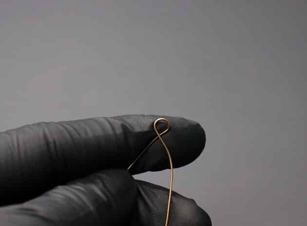 Wire-Wrapping Turquoise Bead Herringbone Weave Earrings Tutorial 4