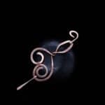Wire-Wrapping Hand-Hammered Artistic Shawl Pin Tutorial 0