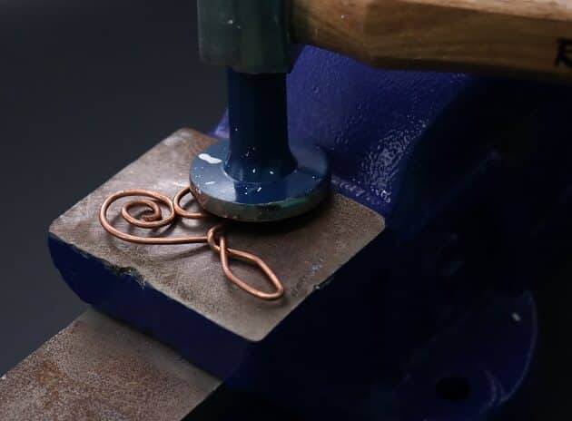 Wire-Wrapping Hand-Hammered Artistic Shawl Pin Tutorial 26