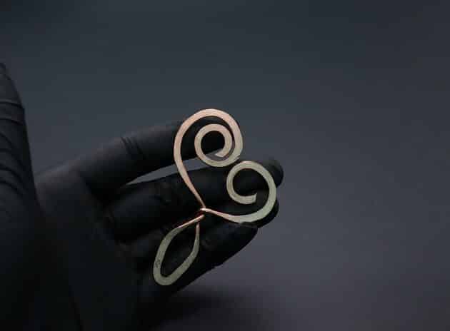 Wire-Wrapping Hand-Hammered Artistic Shawl Pin Tutorial 27
