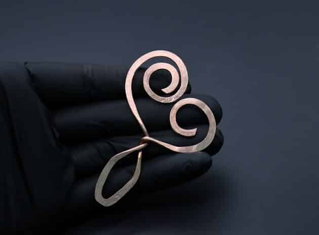 Wire-Wrapping Hand-Hammered Artistic Shawl Pin Tutorial 29