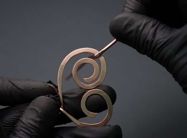 Wire-Wrapping Hand-Hammered Artistic Shawl Pin Tutorial 53