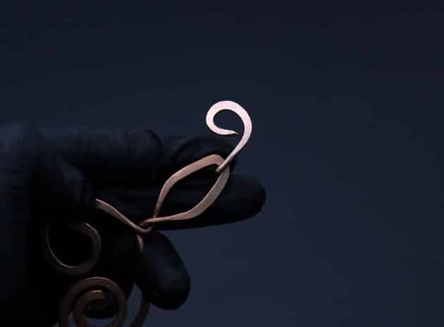 Wire-Wrapping Hand-Hammered Artistic Shawl Pin Tutorial 77