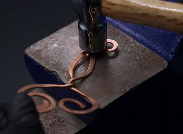 Wire-Wrapping Hand-Hammered Artistic Shawl Pin Tutorial 88