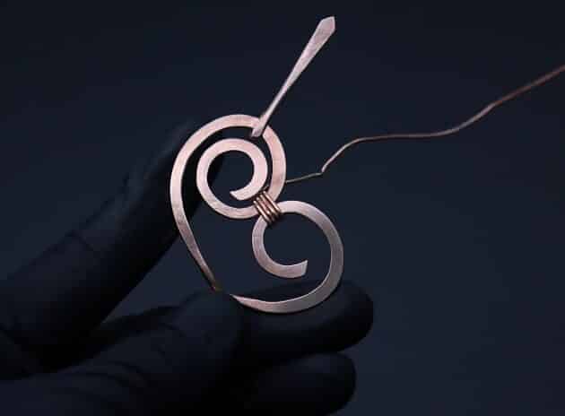 Wire-Wrapping Hand-Hammered Artistic Shawl Pin Tutorial 95