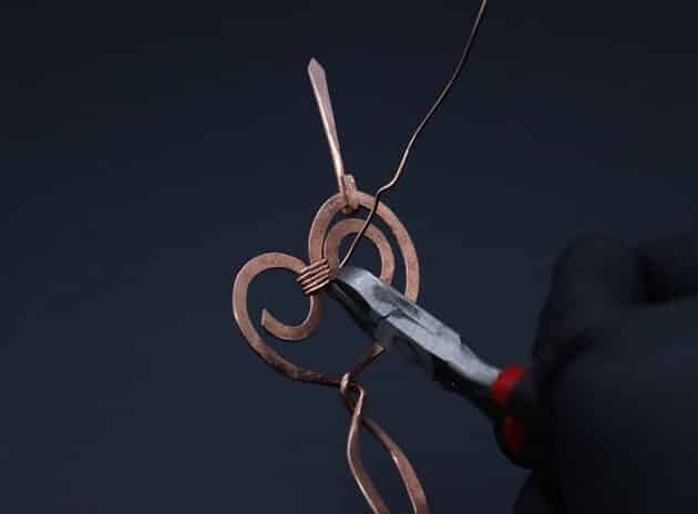 Wire-Wrapping Hand-Hammered Artistic Shawl Pin Tutorial 97