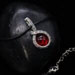 Wire-Wrapping Dainty Round Red Ruby Stone Pendant Tutorial 0