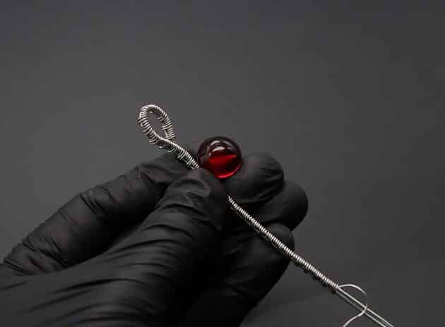 Wire-Wrapping Dainty Round Red Ruby Stone Pendant Tutorial 37