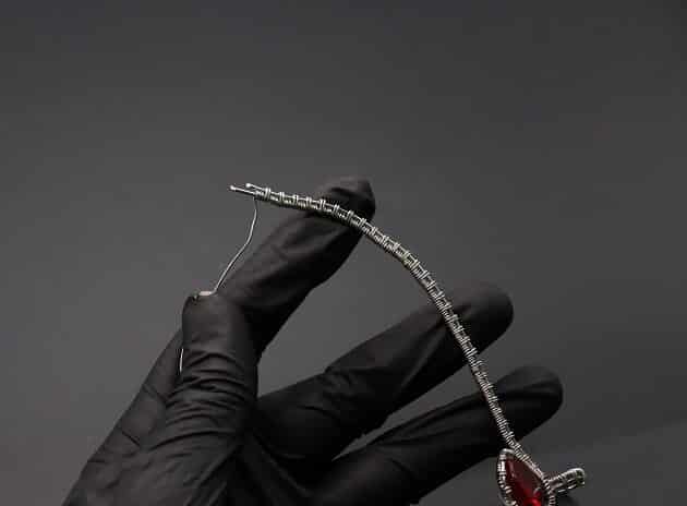 Wire-Wrapping Dainty Round Red Ruby Stone Pendant Tutorial 48