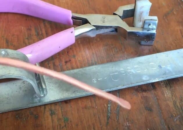 How I Make Copper Wire Cuff Bracelets 25