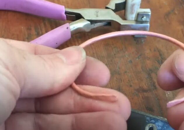 How I Make Copper Wire Cuff Bracelets 28
