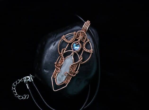 Wire-Wrapping Beautiful Hexagonal Crystal Point Pendant Tutorial 0