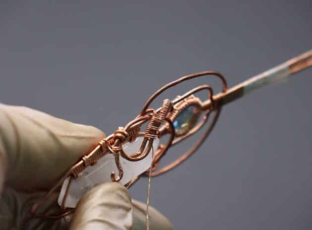 Wire-Wrapping Beautiful Hexagonal Crystal Point Pendant Tutorial 134