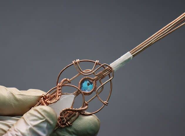 Wire-Wrapping Beautiful Hexagonal Crystal Point Pendant Tutorial 158
