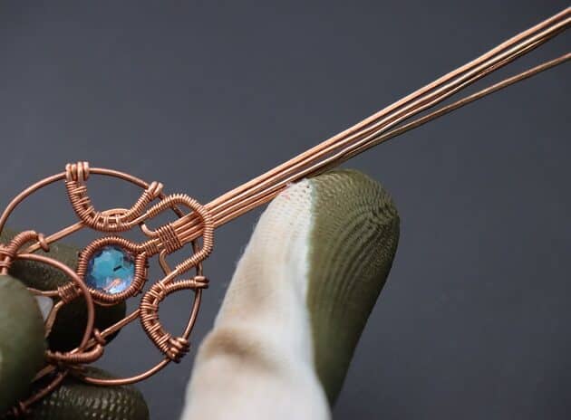 Wire-Wrapping Beautiful Hexagonal Crystal Point Pendant Tutorial 163